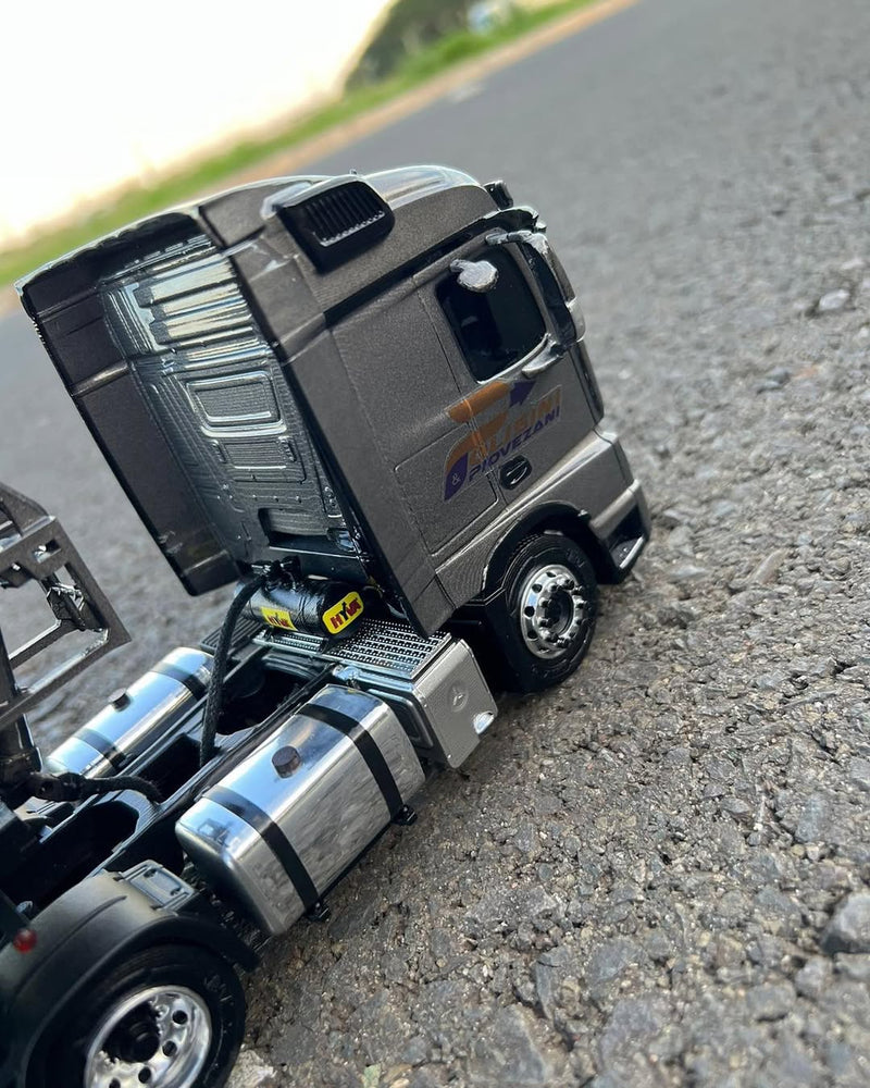 Miniatura Mercedes-Benz Actros 2651 + Rodocaçamba Randon – Escala 1/24 (Personalizável)